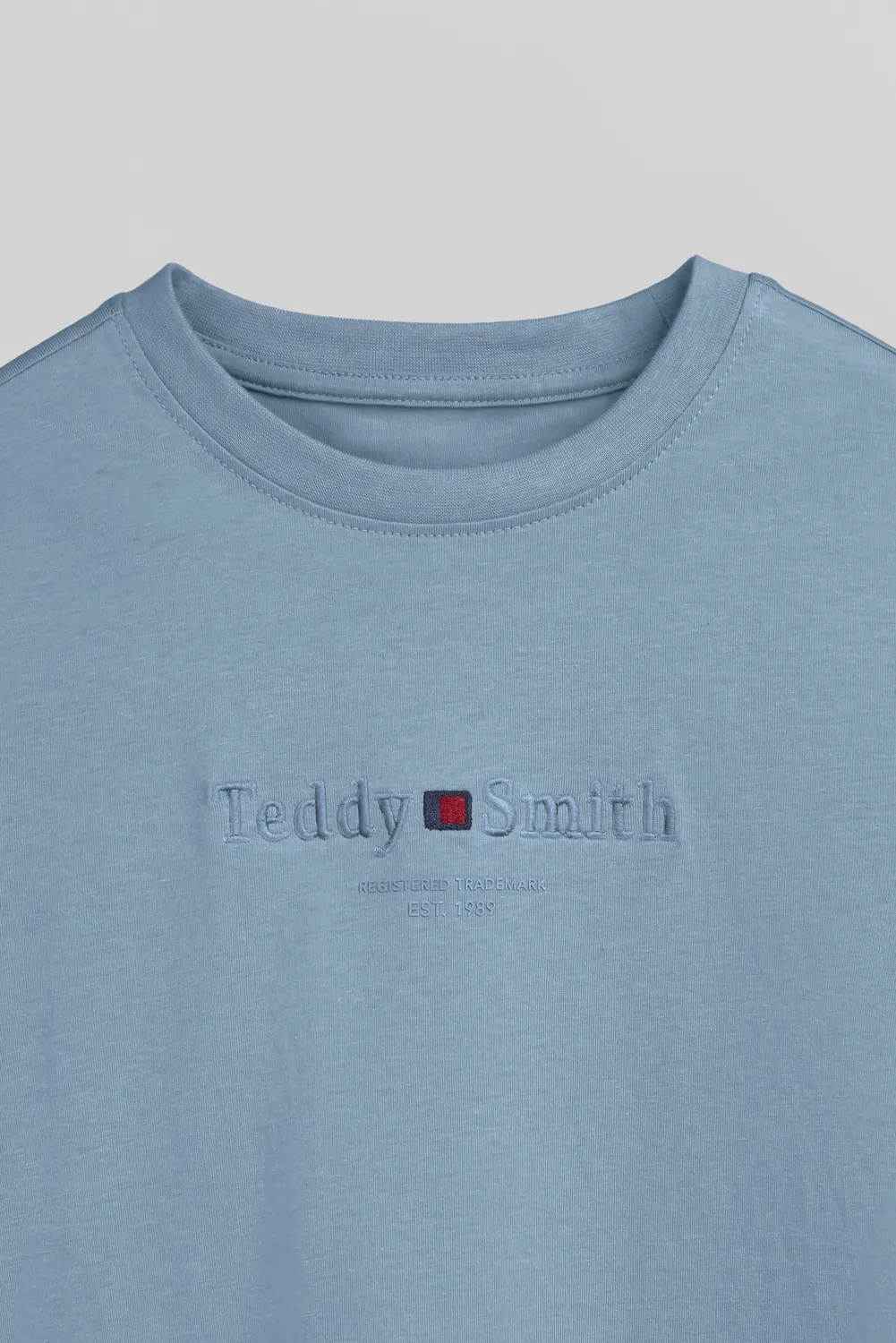 Teddy Smith T-Jim MC JR T-shirt blu bambino