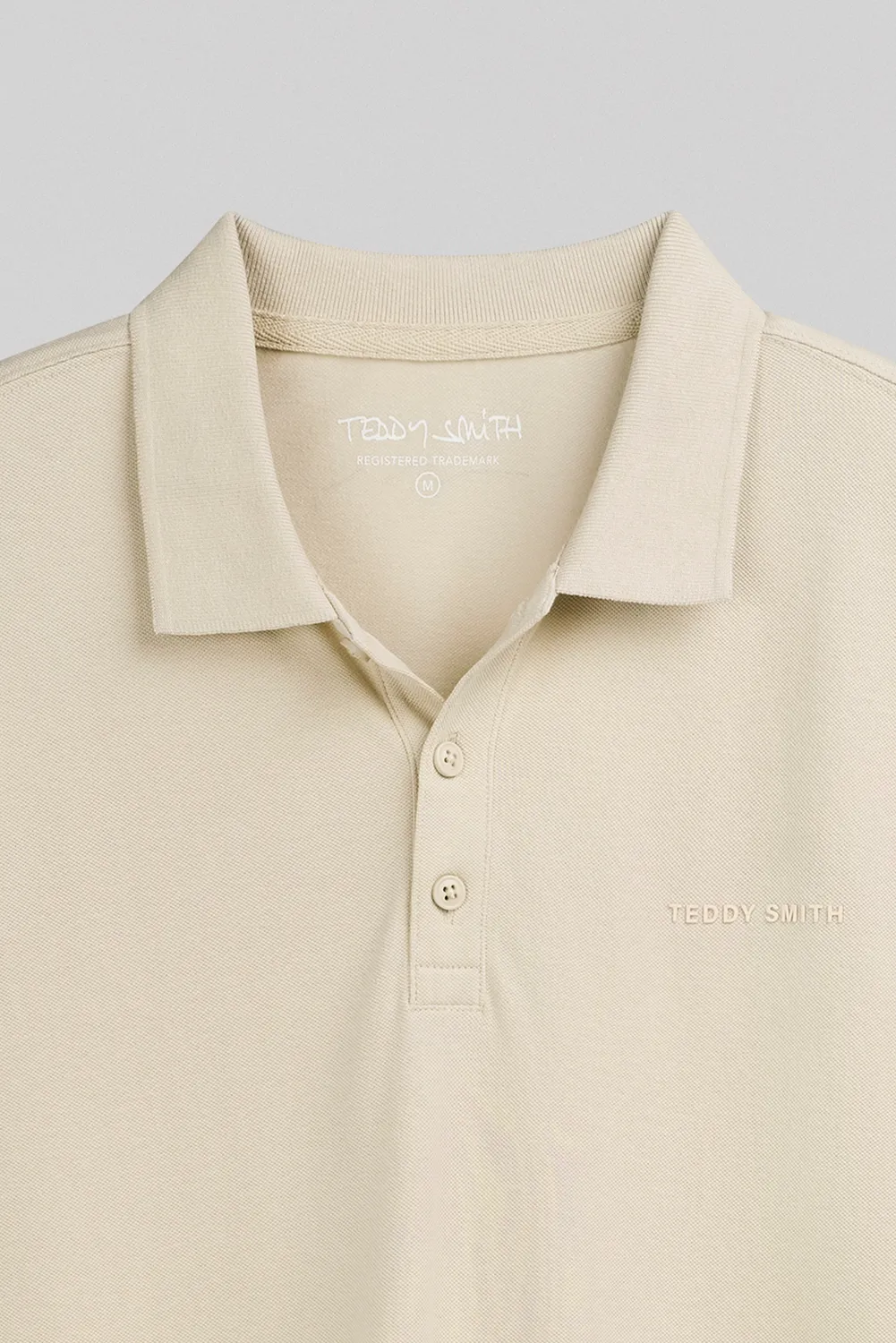 Teddy Smith P-Alban MC polo grigio greige uomo