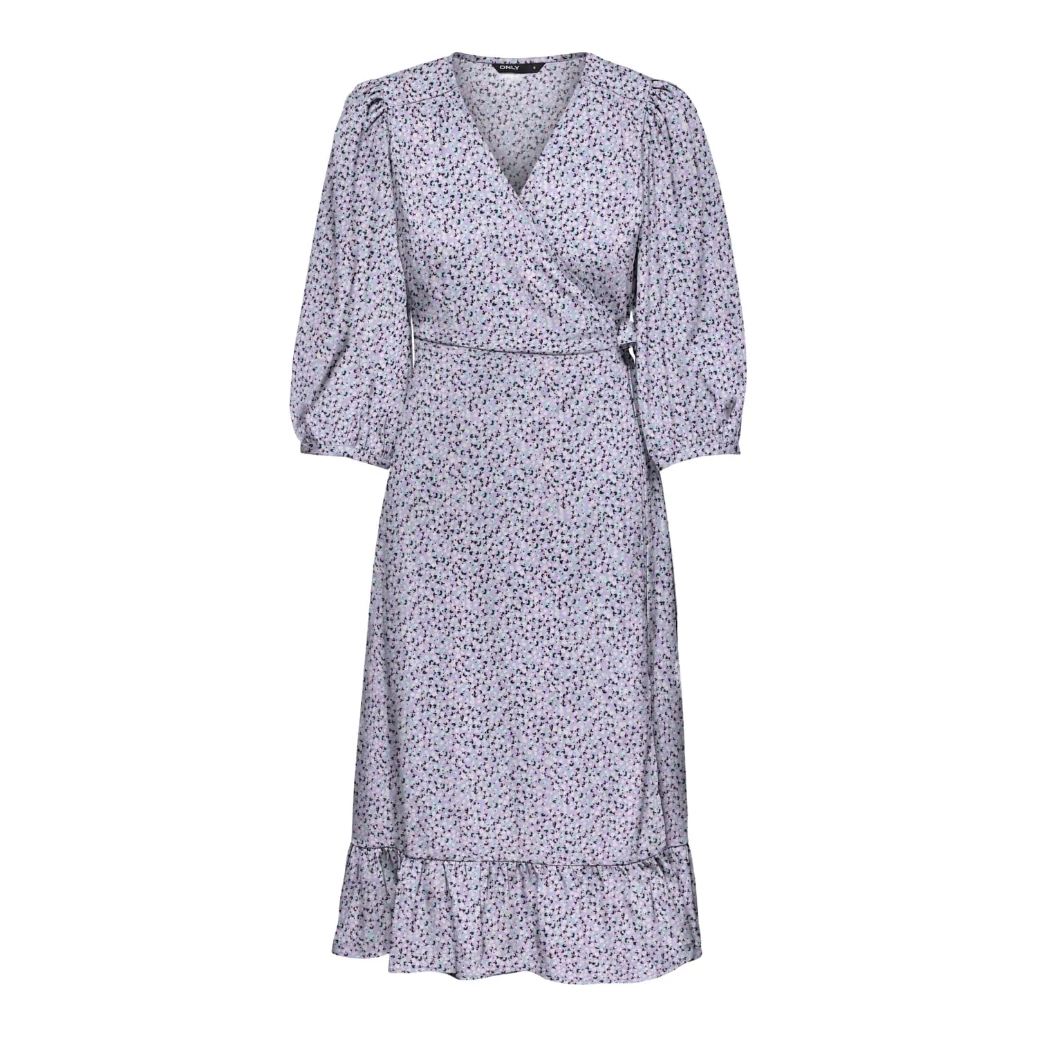 ONLY Onlolivia abito wrap midi taglia S manica 3/4