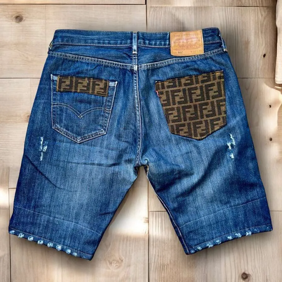 Never Say Never Levi's Vintage Bermuda Fendi Destroyed