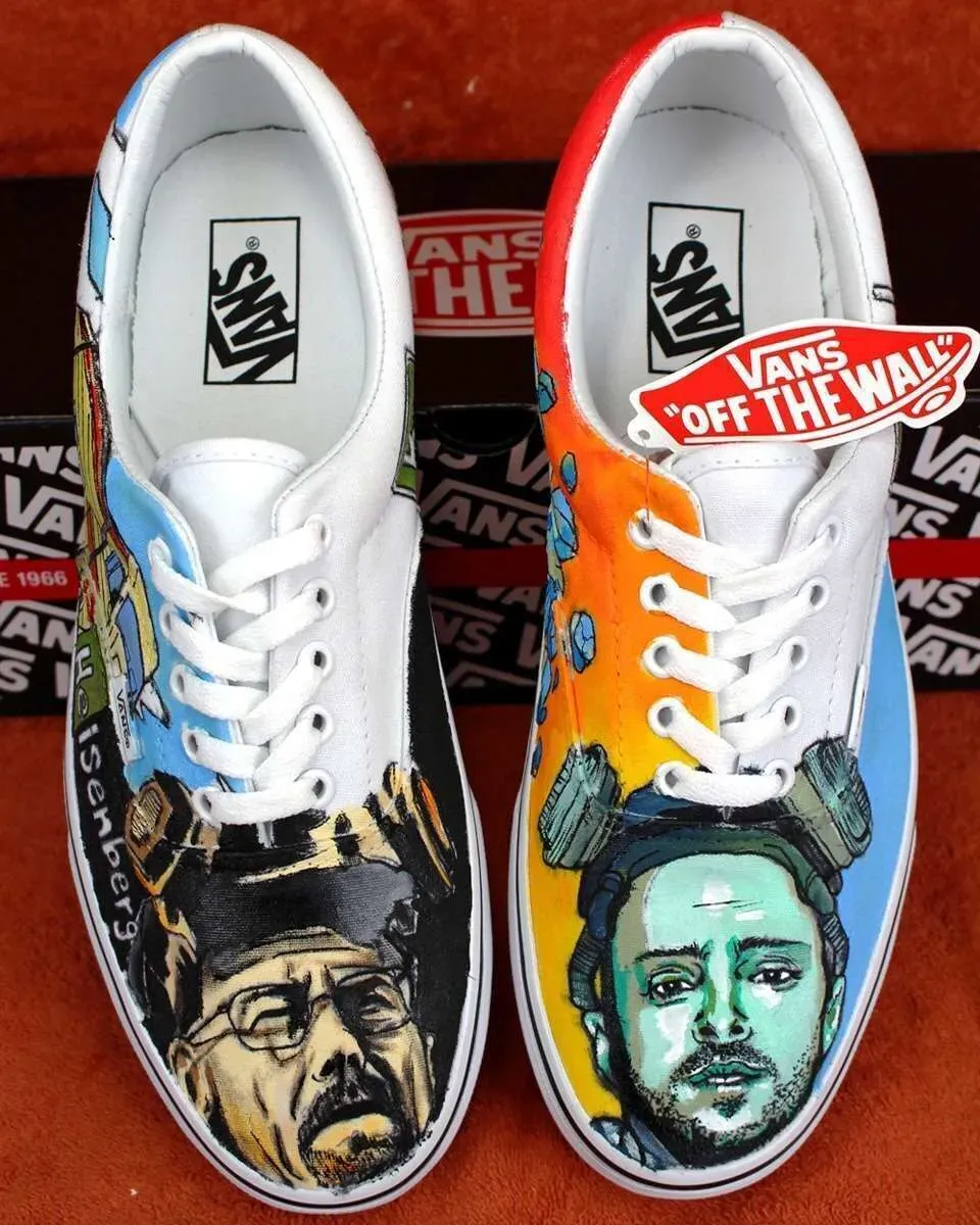 Vans Slip-On Heisenberg Jesse sneakers dipinte a mano