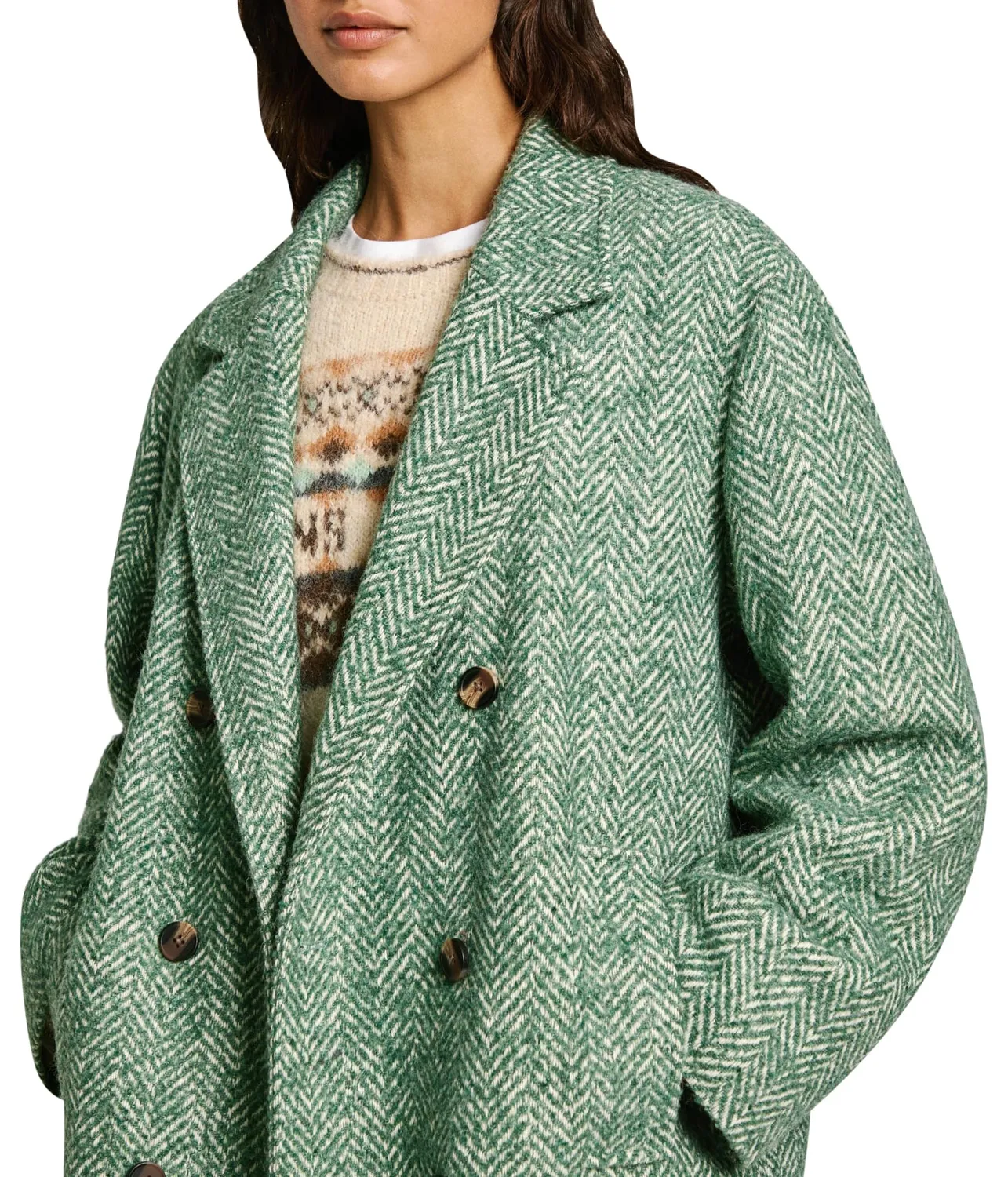 Pepe Jeans Camille giacca donna beige M lana