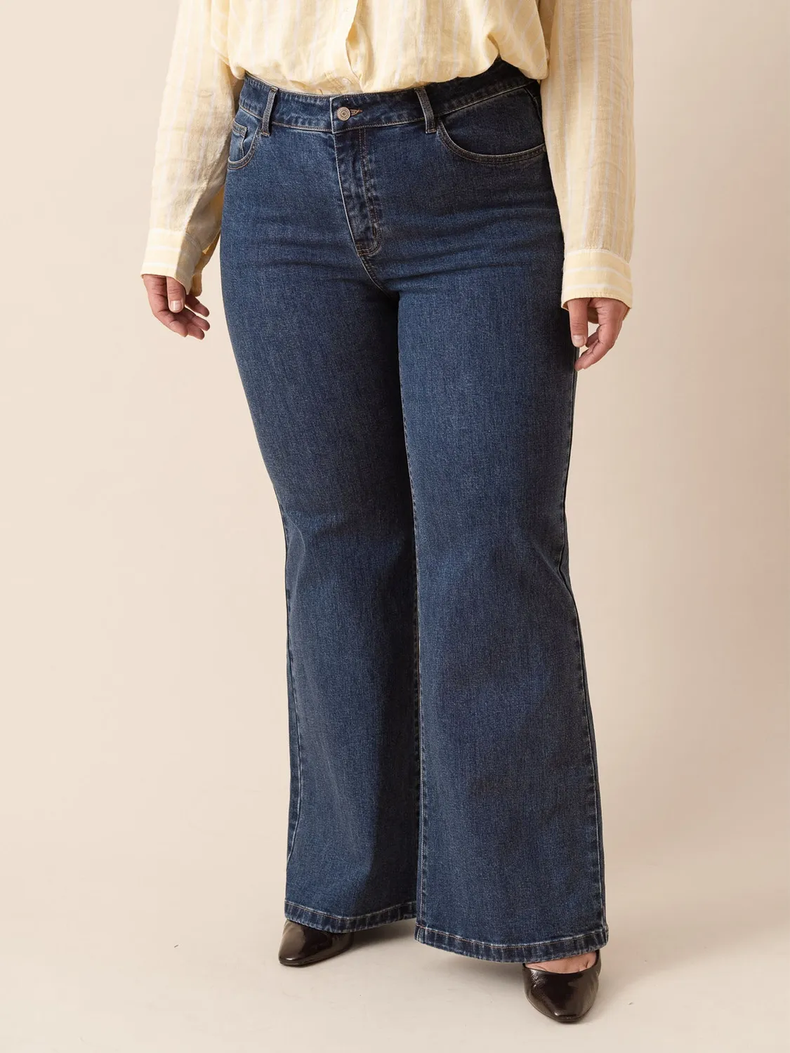 Oraije Gabriel jeans wide blu gamba larga