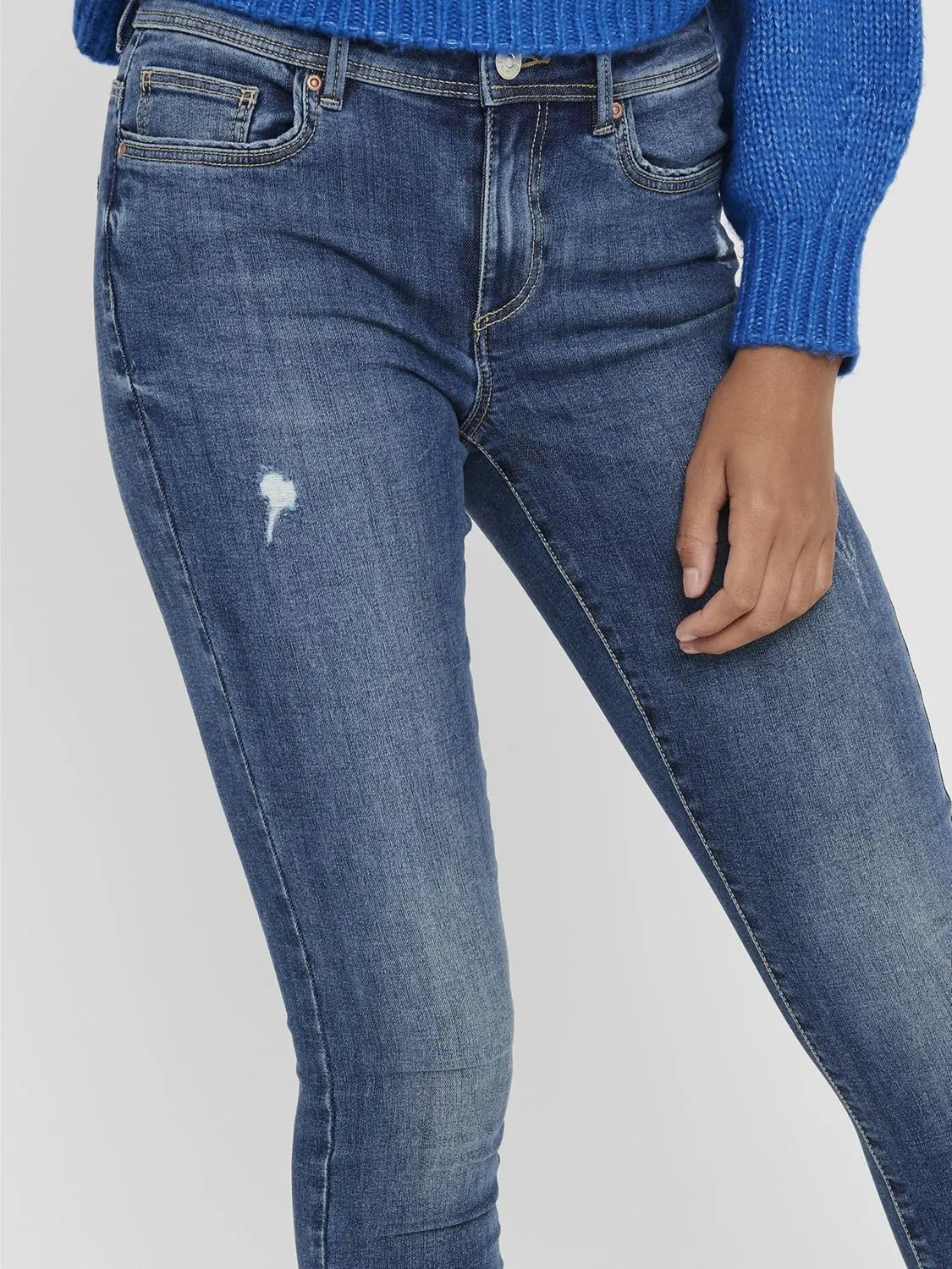 ONLY ONLWAUW jeans stretch donna vita media