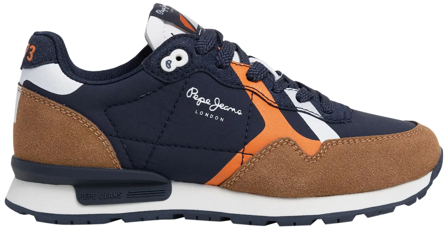 Pepe Jeans Brit Rump B sneakers bambino verde suola gomma