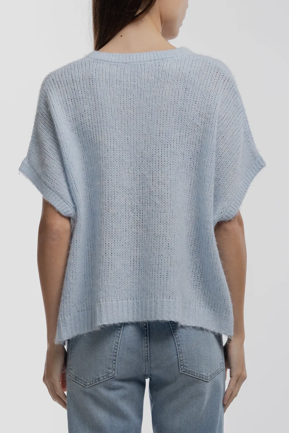 Teddy Smith P-Mochi Maglia Donna Azzurra Lana