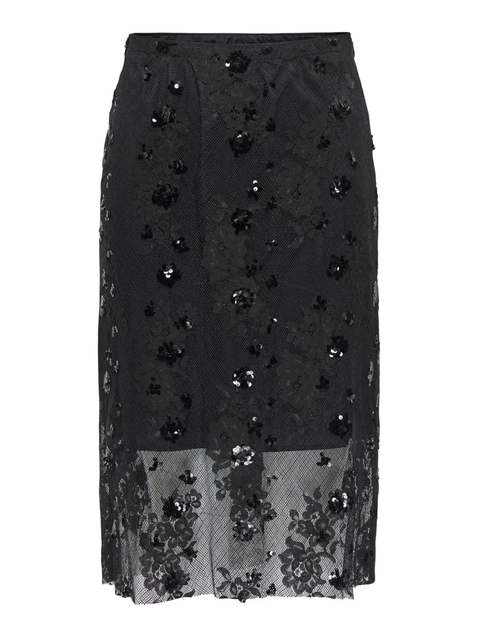 ONLY Onlsinna MW Lace top L nero pizzo