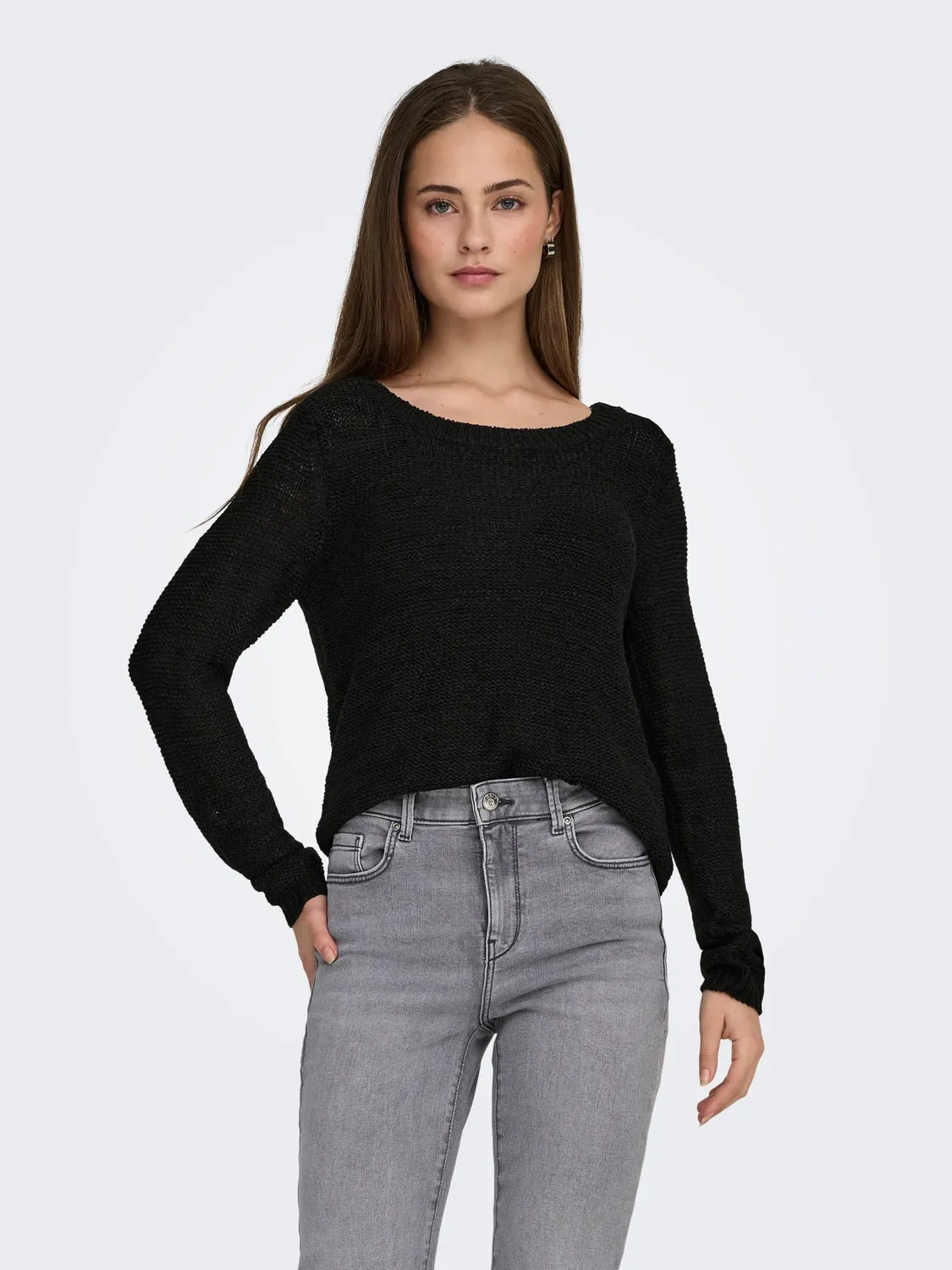 ONLY Ongeena pullover girocollo nero regular fit