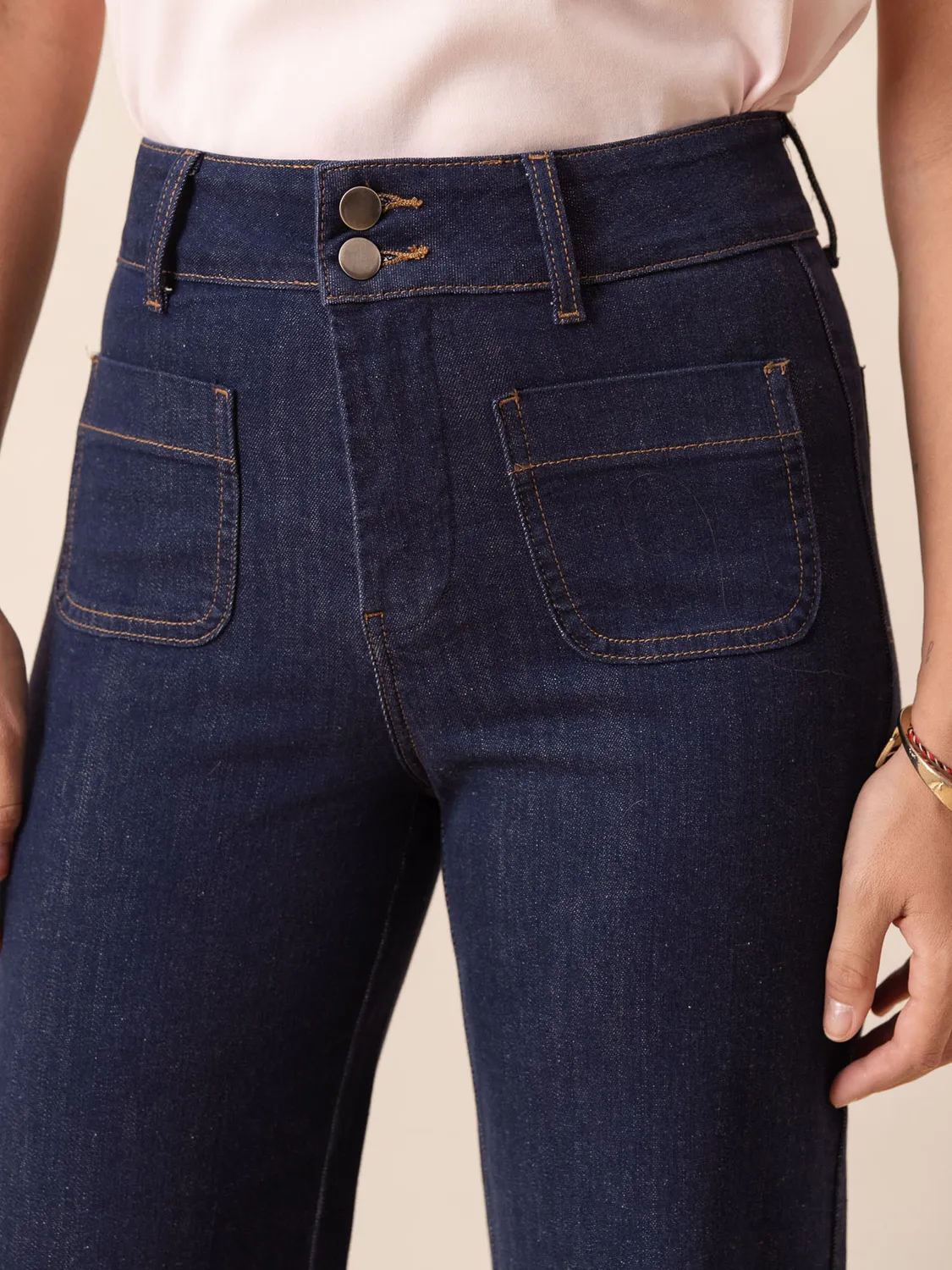 Oraije Elenette jeans flare grezzo