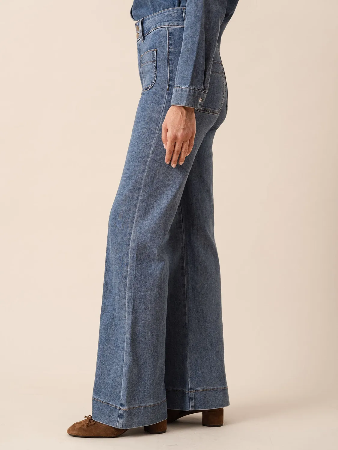 Oraije Elena jeans flare blu stone