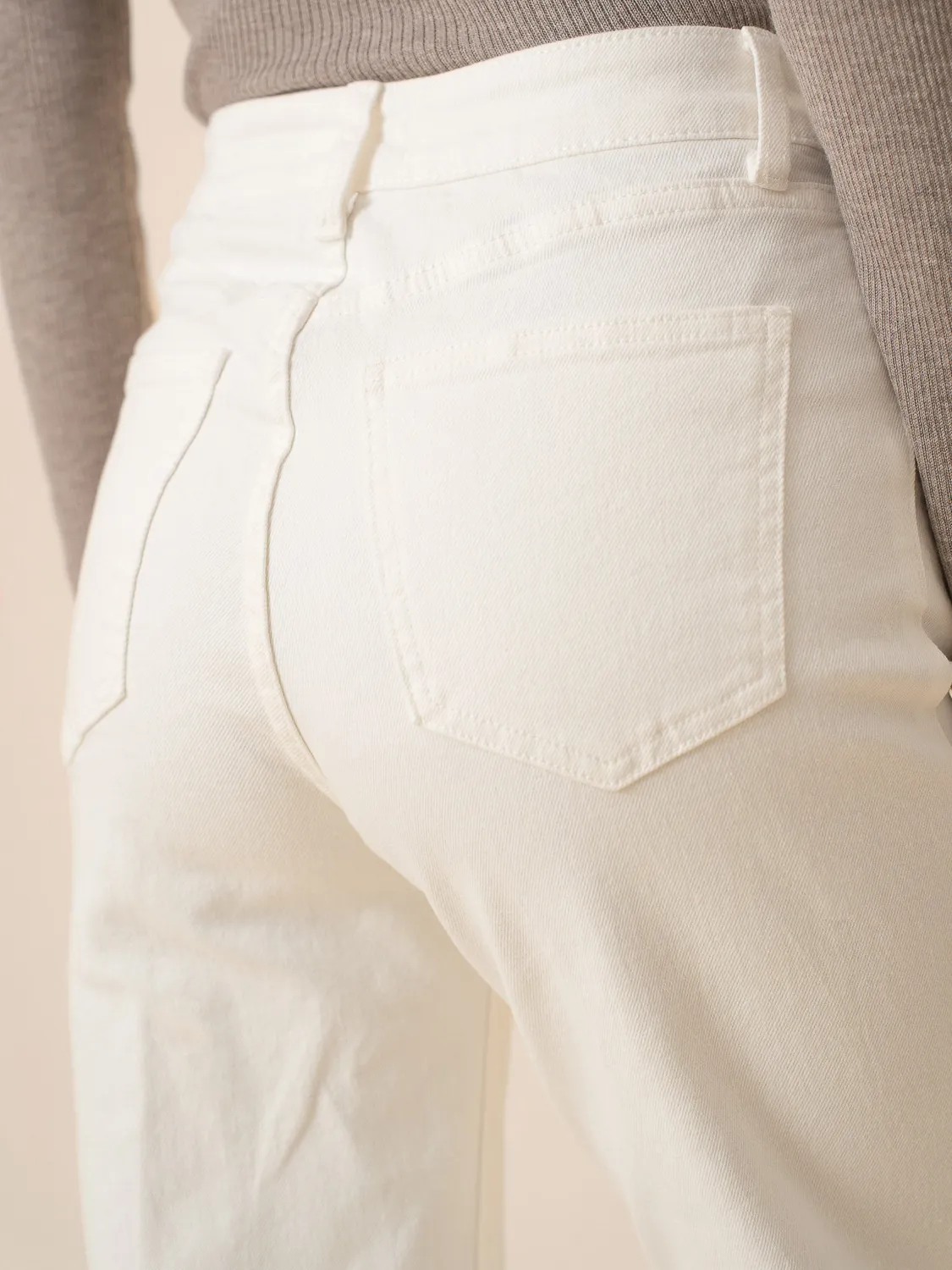 Oraije Vienna jeans wide bianco regular