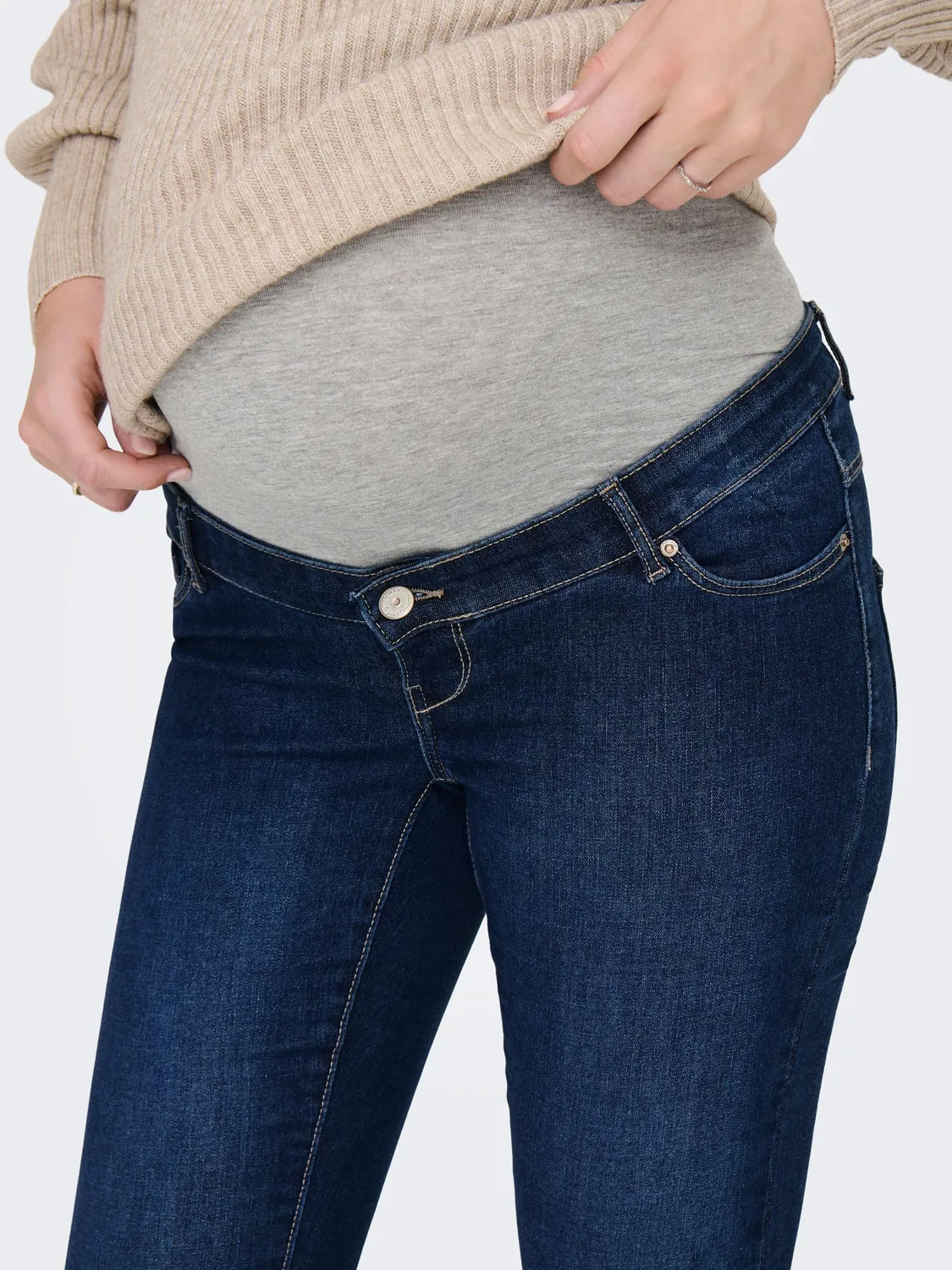 ONLY Maternity Olmrose jeans skinny premaman vita alta