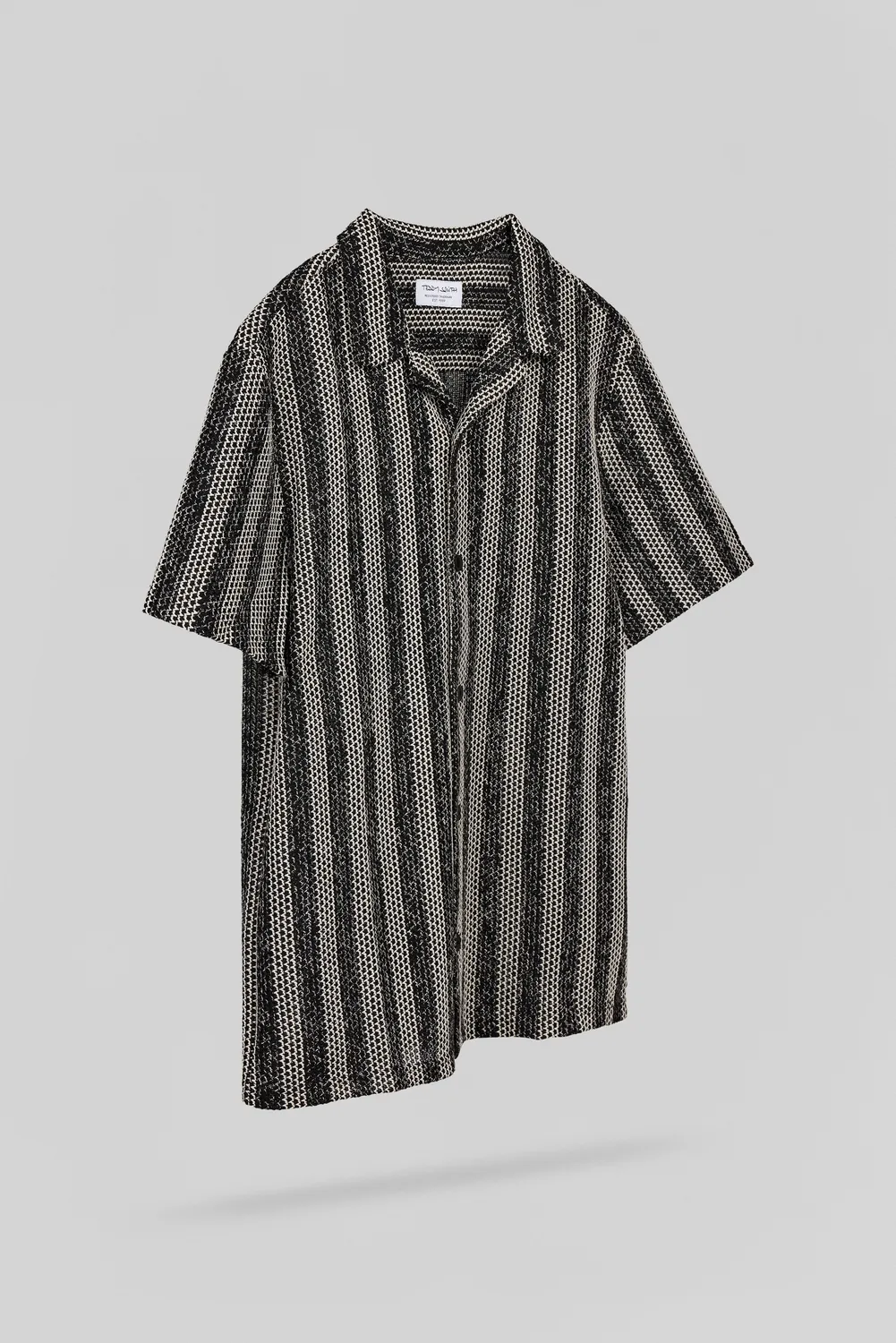 Teddy Smith C-Zeppelin camicia nera hawaiana