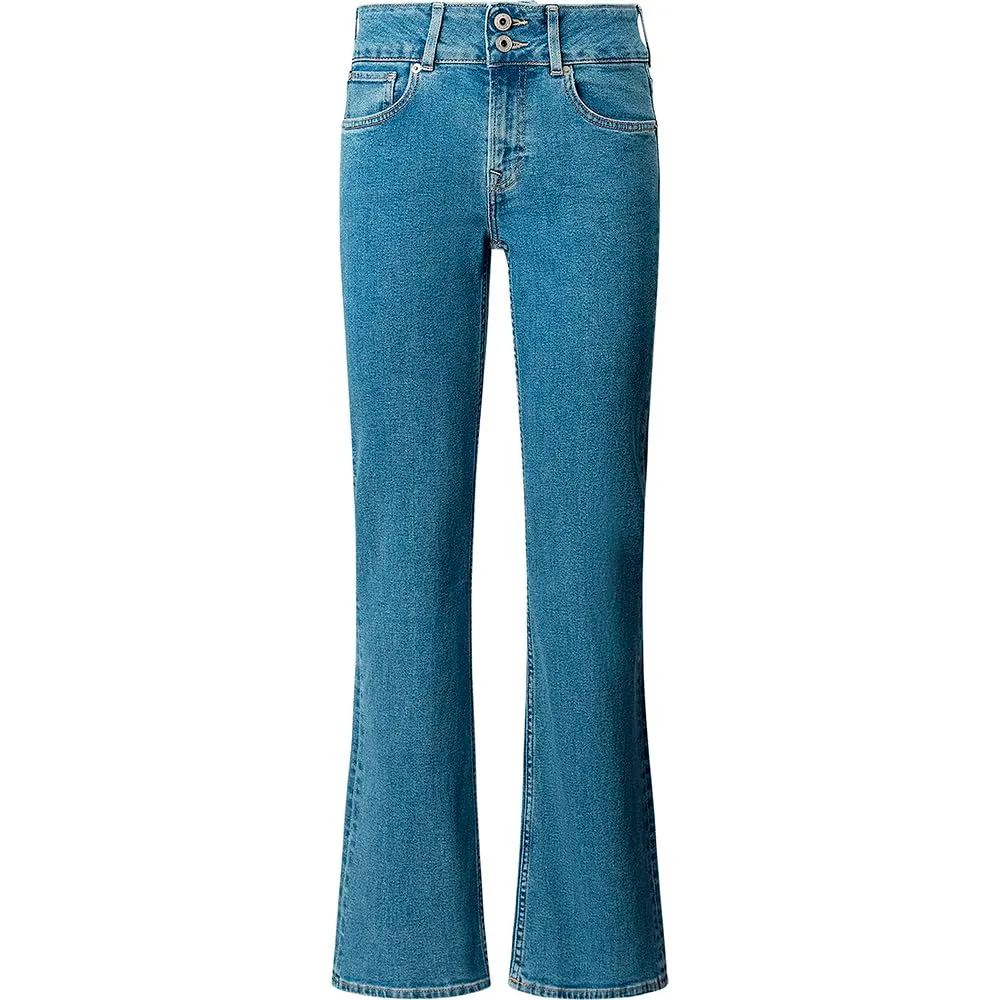 Pepe Jeans London Venus flare jeans donna azzurro elasticizzato