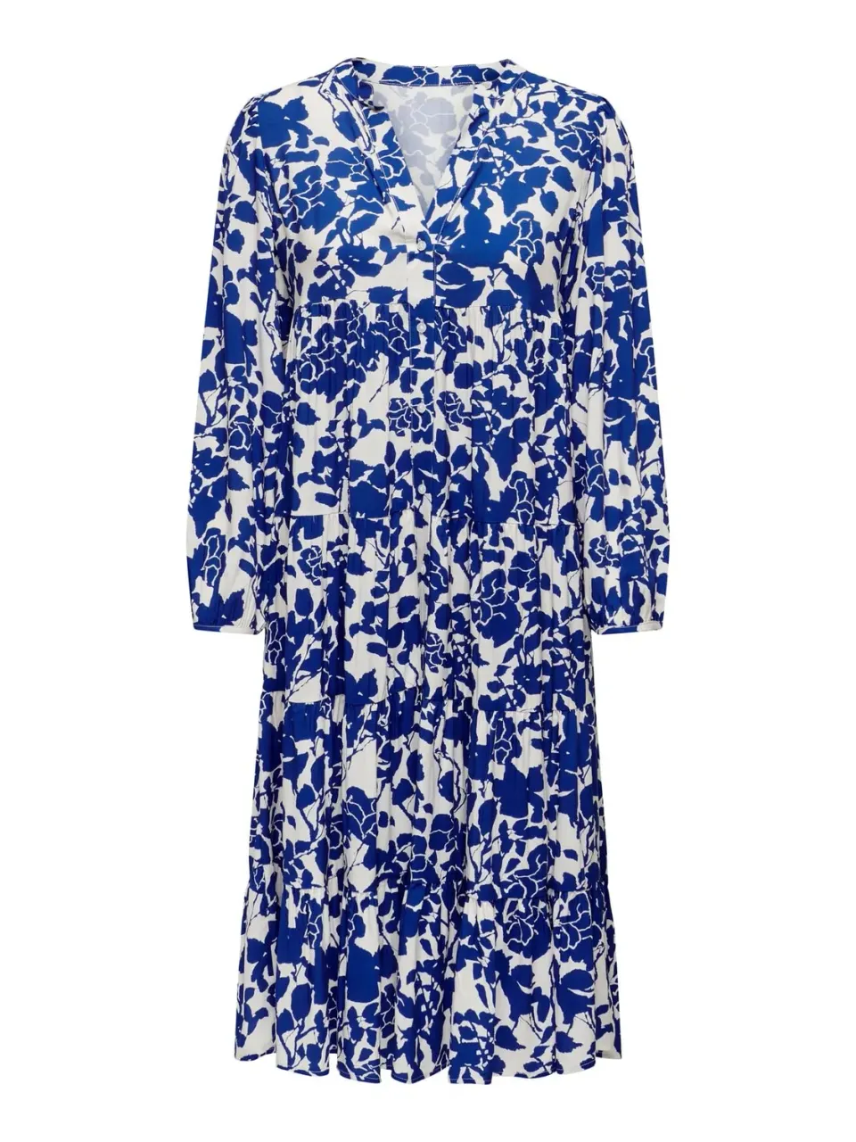 ONLY Onlmilana abito midi donna blu manica corta