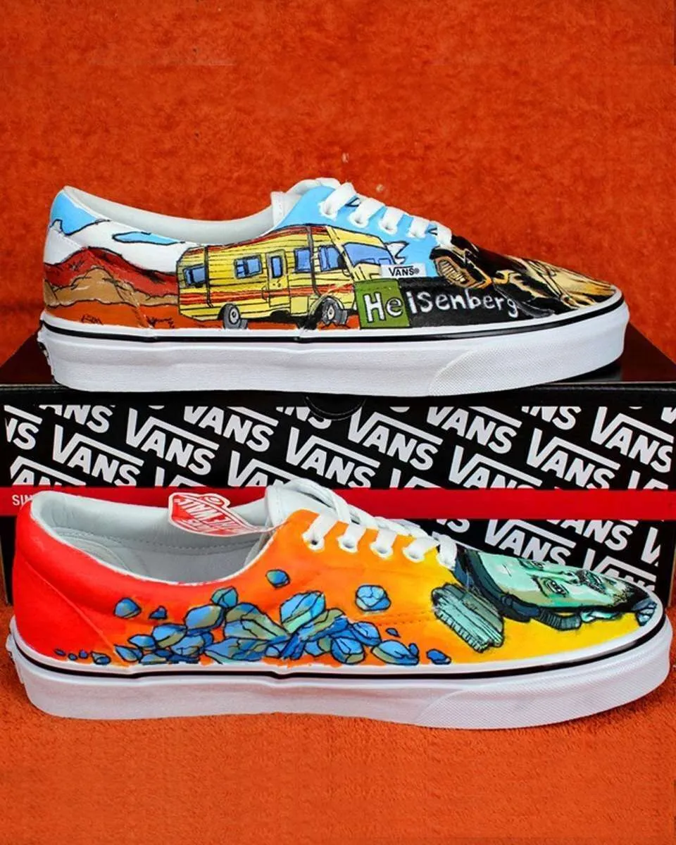 Vans Slip-On Heisenberg Jesse sneakers dipinte a mano