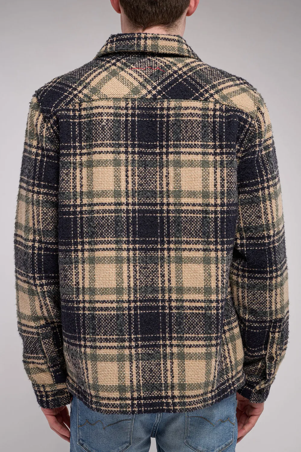 Teddy Smith C-Simon sovracamicia zip dark navy uomo