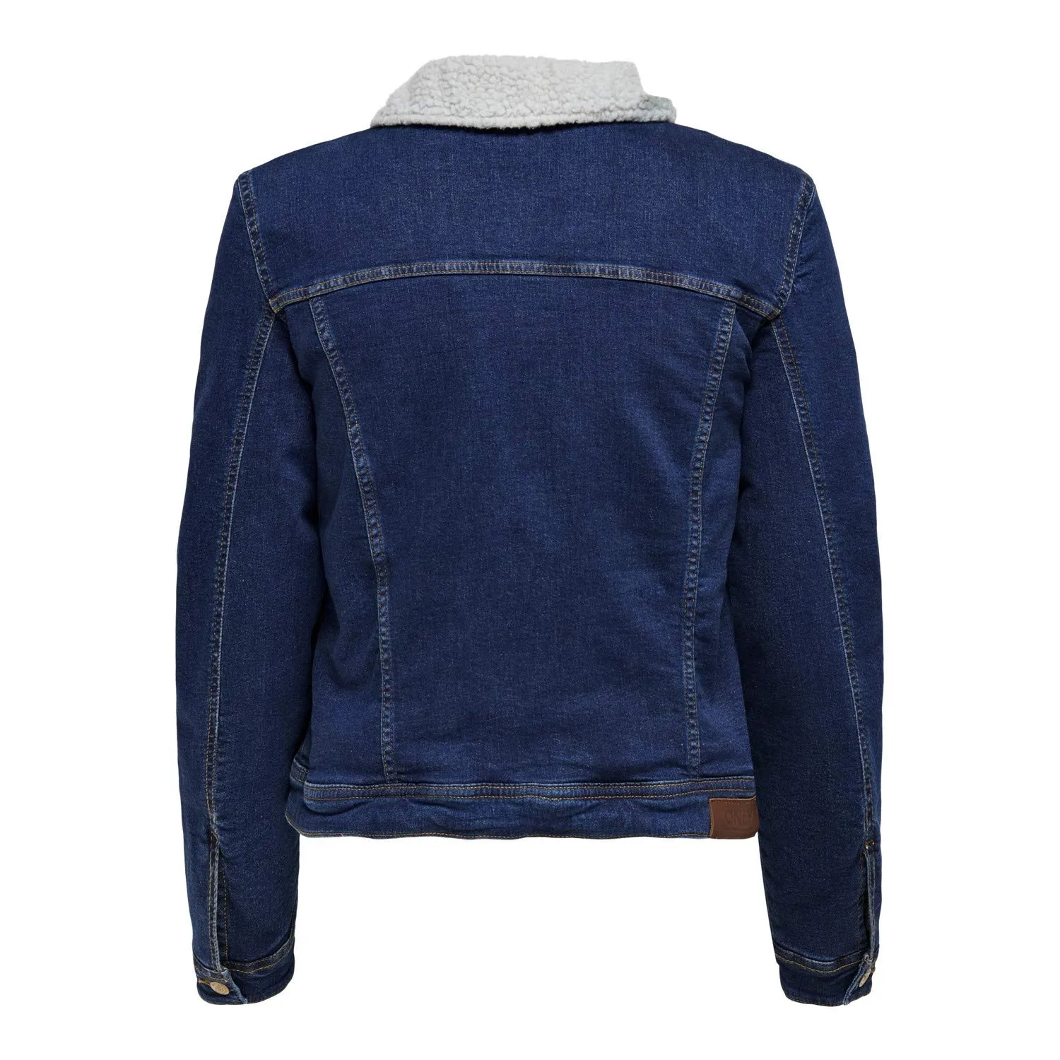 ONLY Onltia giubbotto jeans Teddy con pelliccia caldo