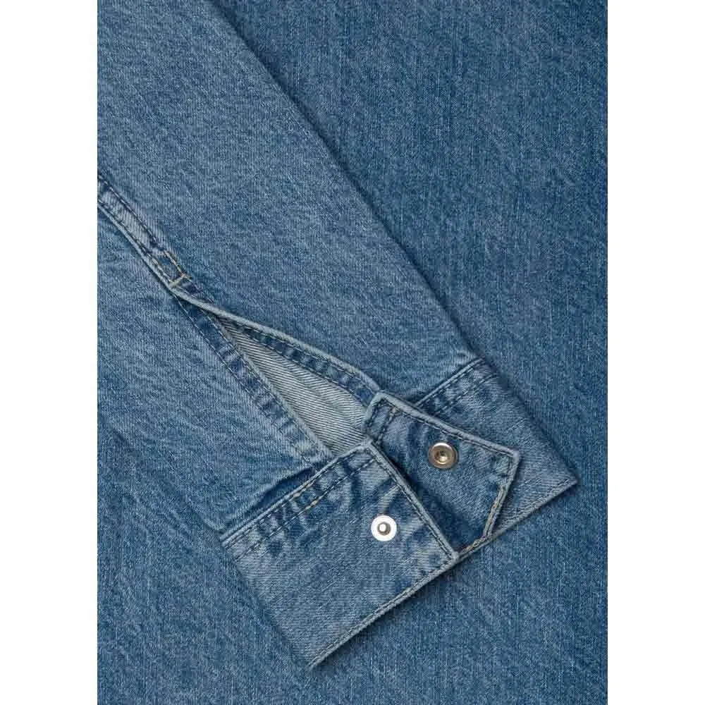 Pepe Jeans Camicia Jeans Uomo L Blu Stonewash