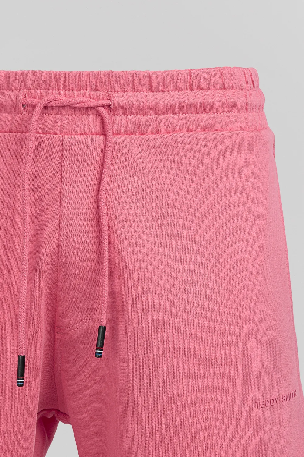 Teddy Smith S-Narky short felpa rosa vivo tasche