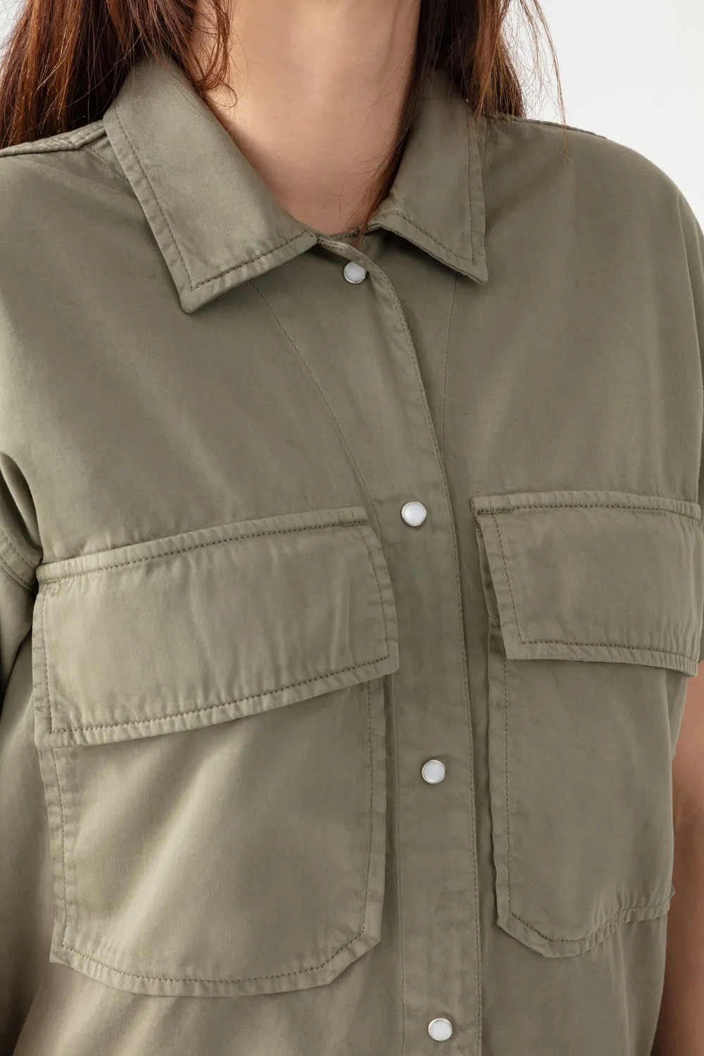 acquaverde Joey tuta corta Light Kaki gabardine