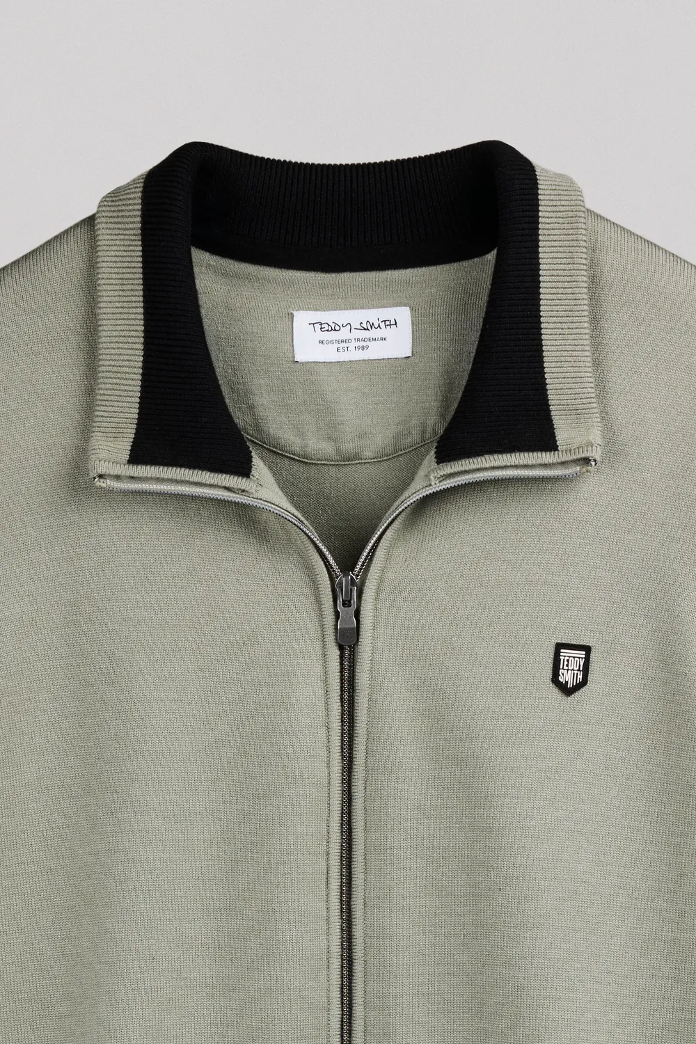 Teddy Smith G-Martyn Gilet Uomo Bleach Kaki Zip