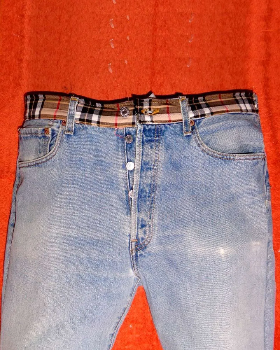 Levi's Vintage Remake Tasche jeans check beige