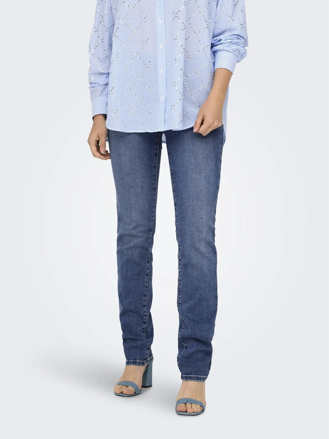 ONLY Onlsui jeans slim XL 32L blu medio