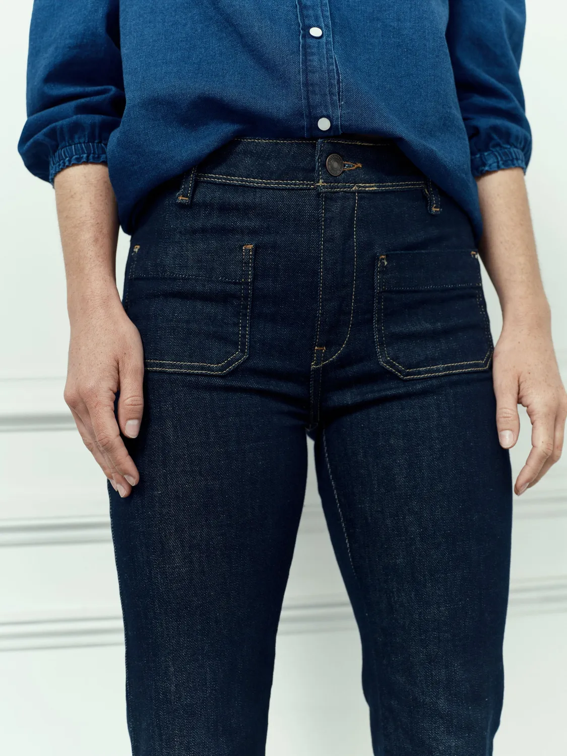 Acquaverde Charlotte jeans bootcut Brut vita media