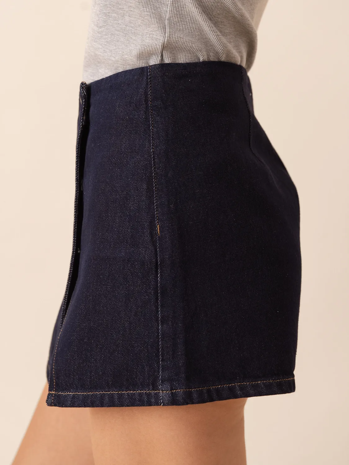 Oraije Juliana gonna shorts cotone grezzo