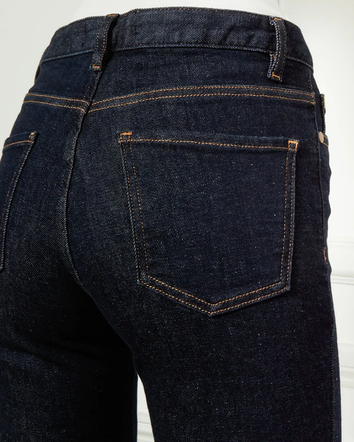 Acquaverde Jade jeans dritti Brut Lavé vita alta