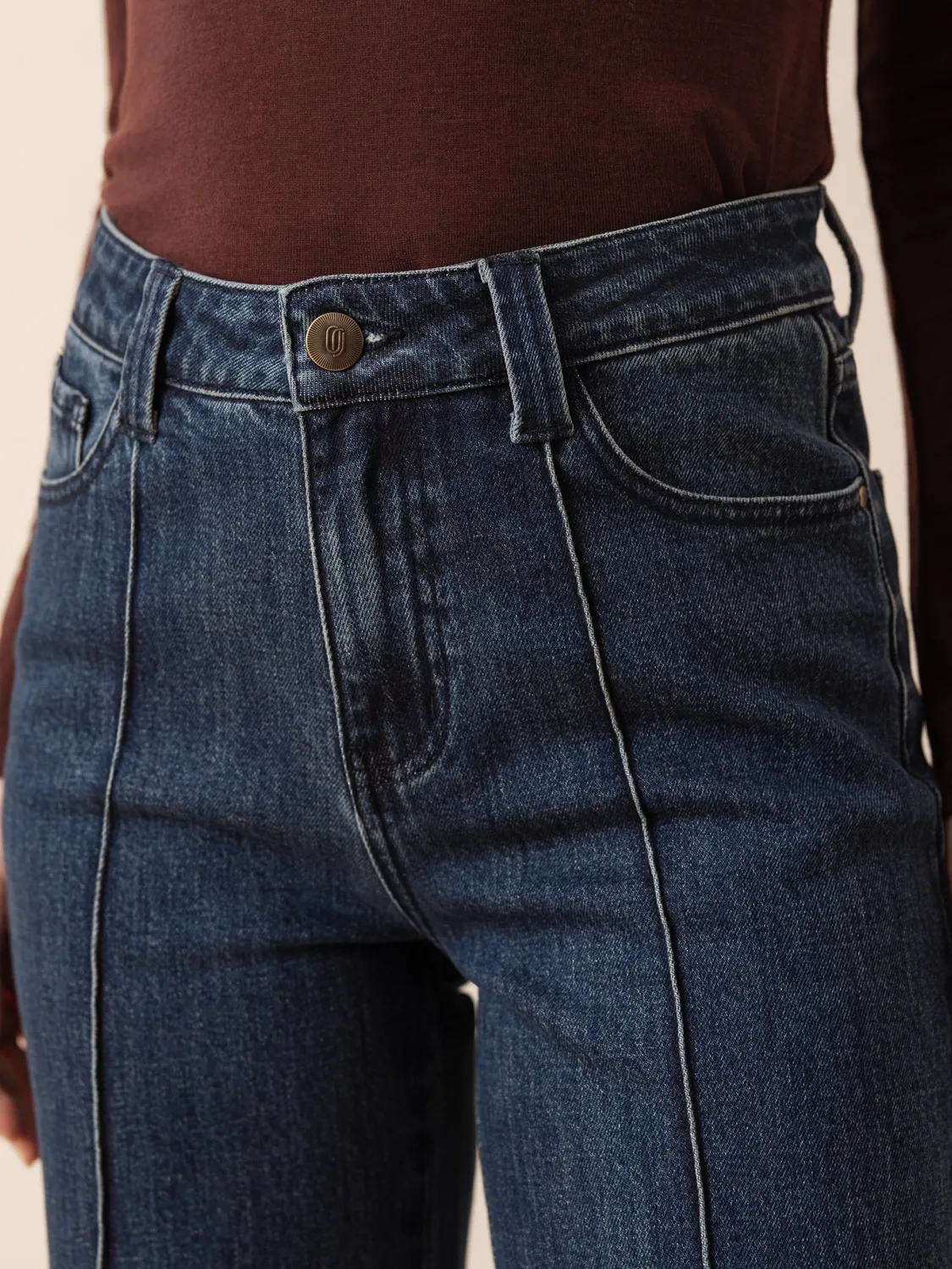 Oraije Faustine jeans flare blu scuro