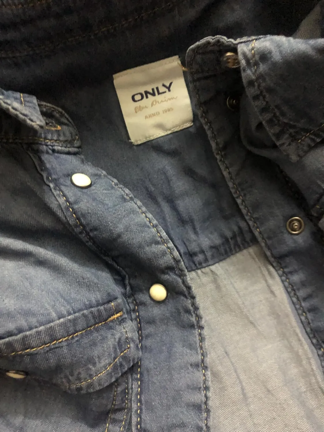 ONLY ONLALEXA Camicia denim azzurro chiaro