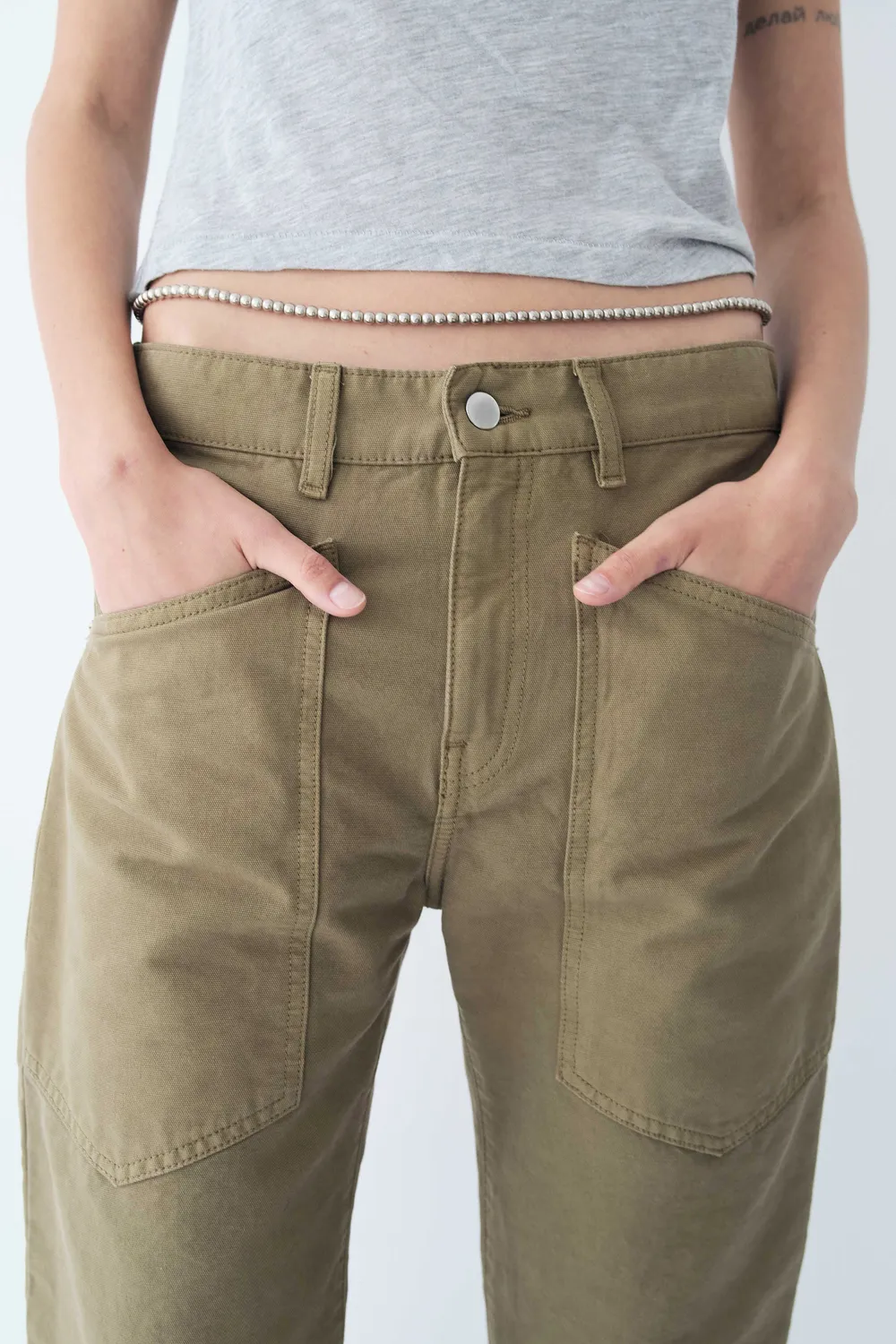acquaverde Sean pantalone New Army gamba dritta