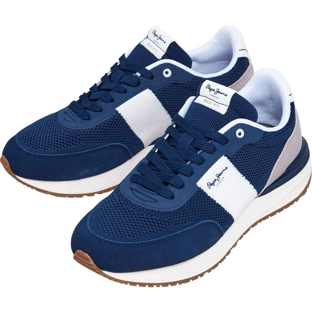 Pepe Jeans Buster Knit Sneakers Uomo Bianche memory foam