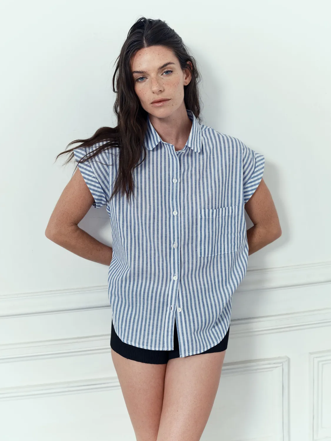 acquaverde Gaelle Transat camicia donna righe cotone