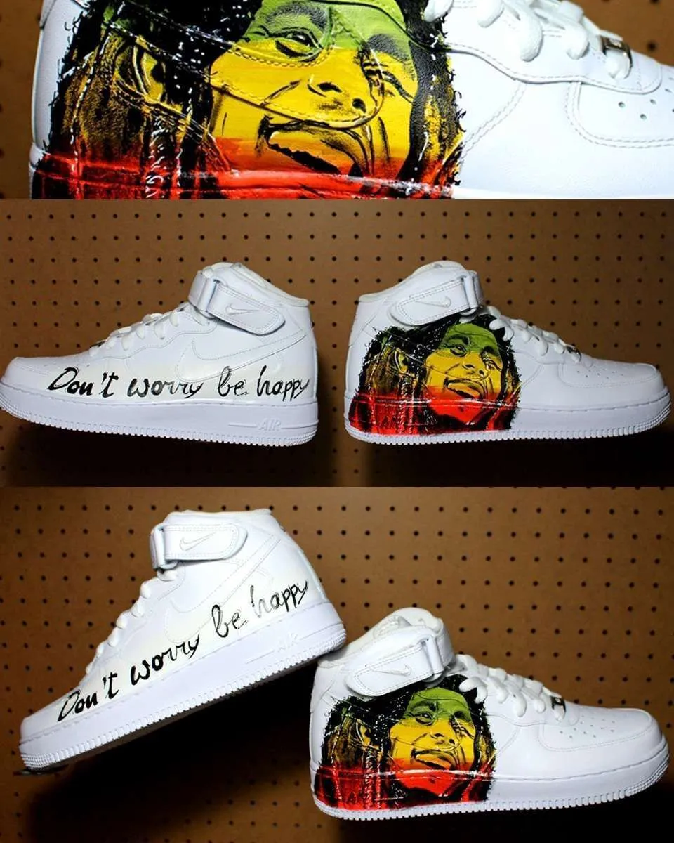 Nike Air Force 1 High Bob Marley sneakers personalizzate