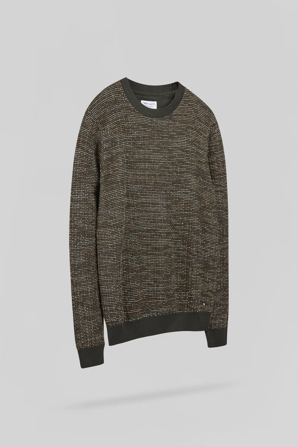 Teddy Smith P-Milan 2 Maglione Uomo Deep Kaki Cotone