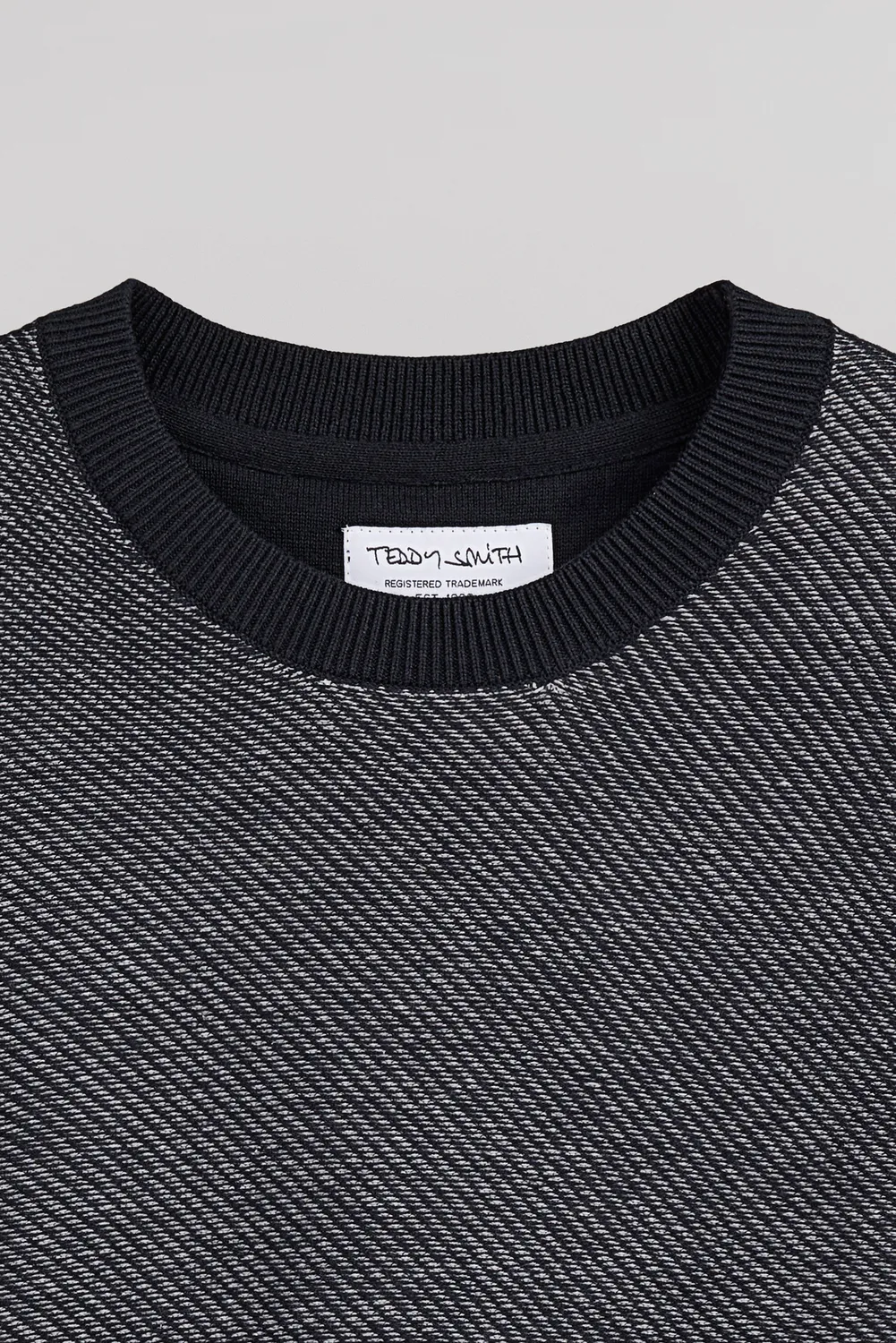 Teddy Smith P-Milan 2 maglione girocollo blu navy cotone