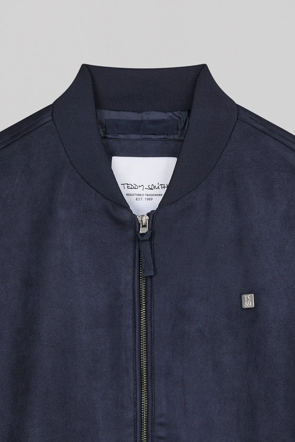 Teddy Smith B-Oswell bomber blu navy uomo