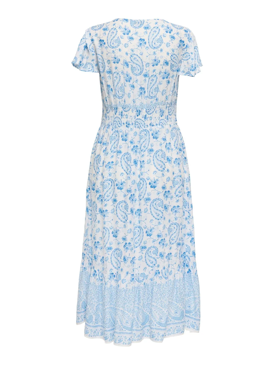 ONLY Onlmarianne Life abito midi S scollo V Cloud Dancer