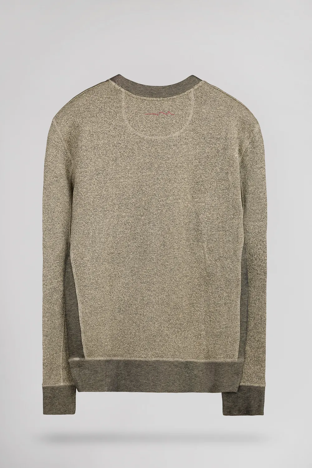 Teddy Smith S-Yanis RC felpa uomo loose beige chiné girocollo
