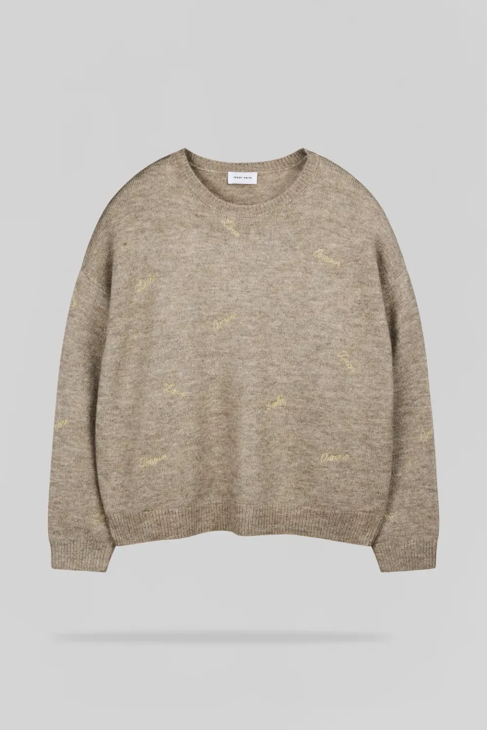 Teddy Smith P-Elie Maglione Donna Beige Ricamato