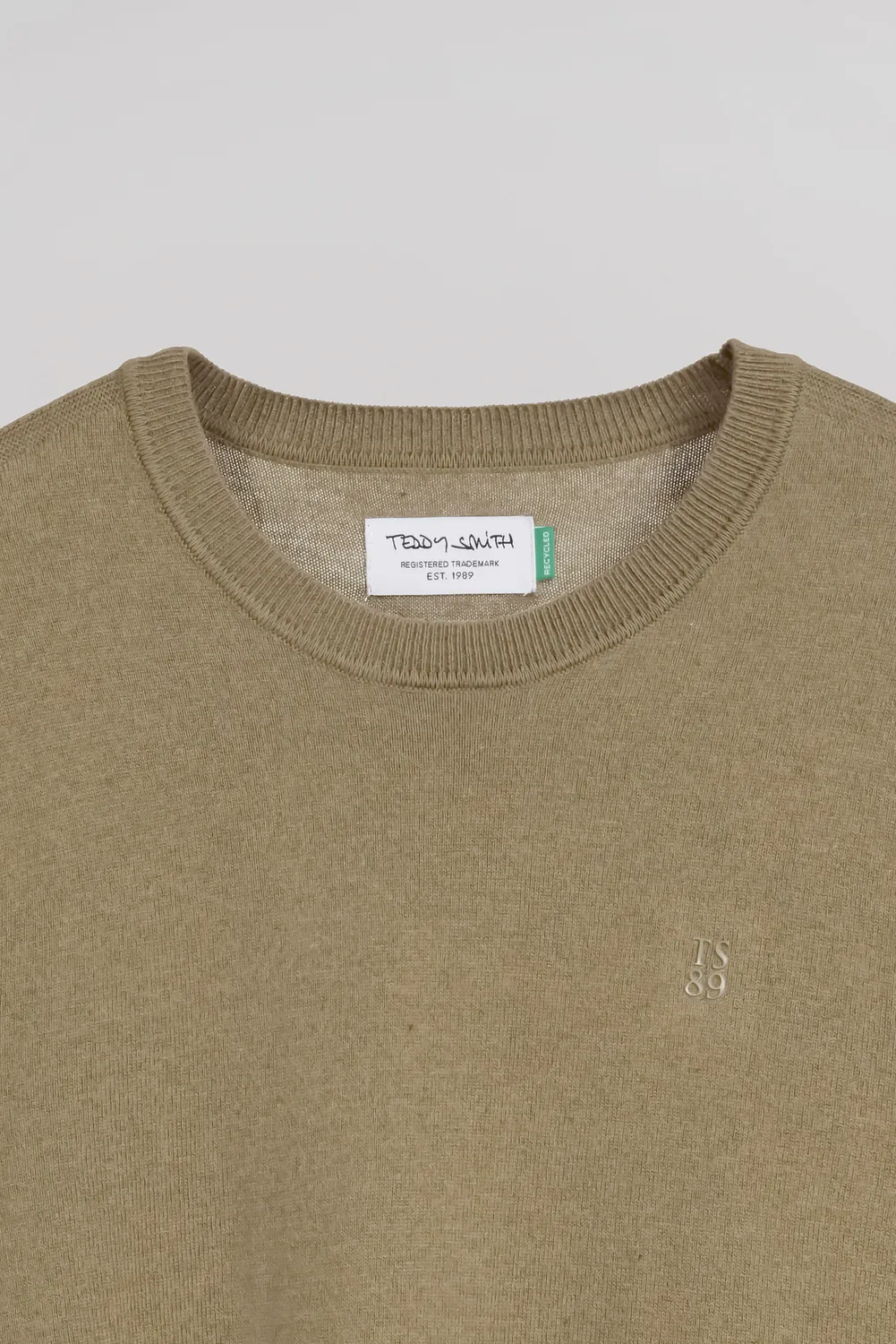 Teddy Smith P-Martino maglione uomo beige slim fit