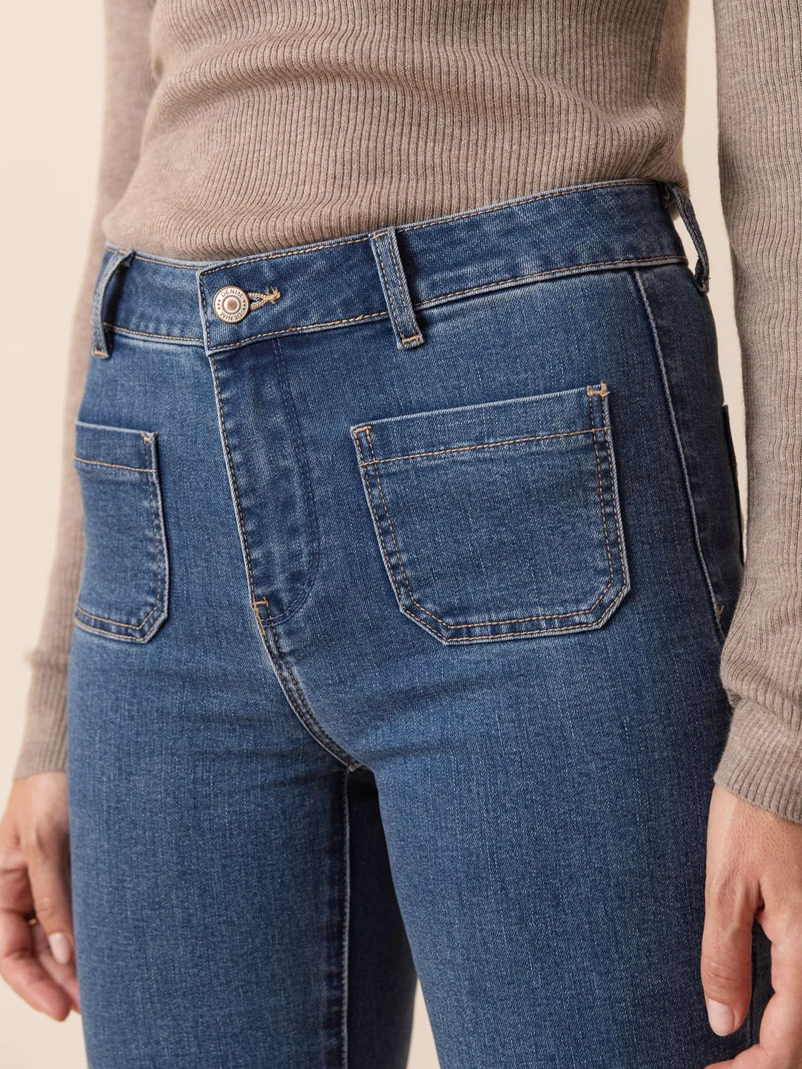 Oraije Francine jeans flare blu stone