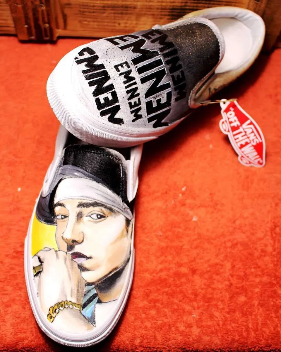 Vans Slip-On Sneakers Personalizzate Eminem