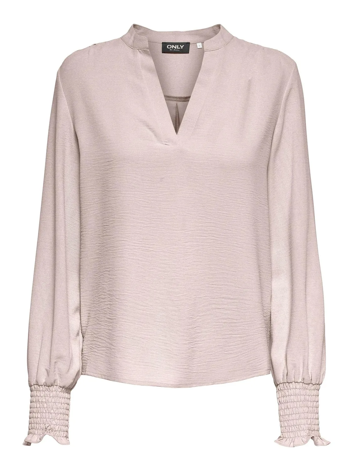 ONLY ONLMETTE top donna scollo V manica lunga