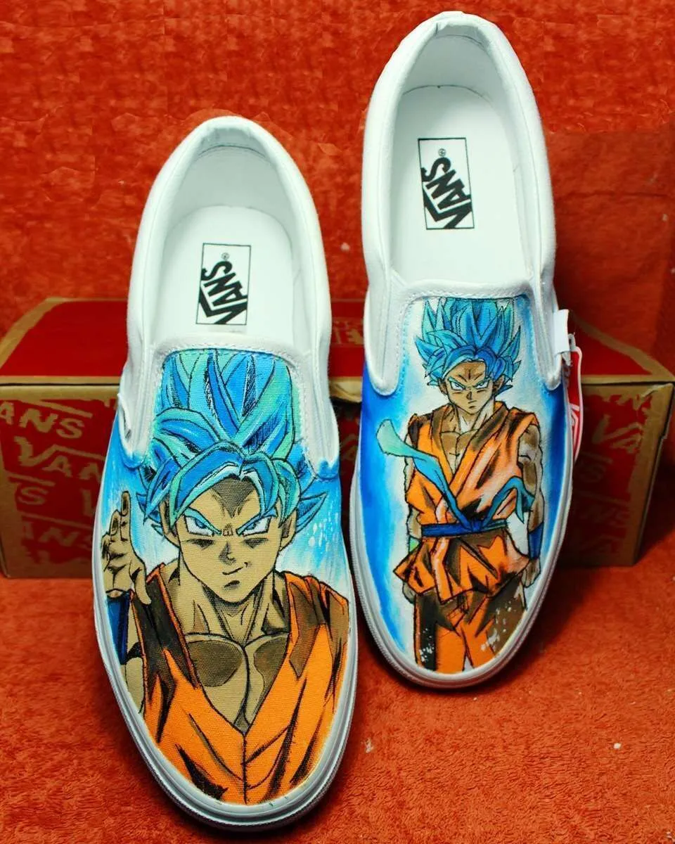 Vans Slip-On Dragon Ball Super scarpe dipinte a mano