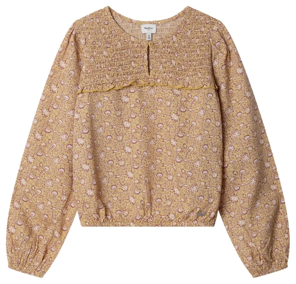 Pepe Jeans Harlow camicia bambina 12 anni voile rayon stampato