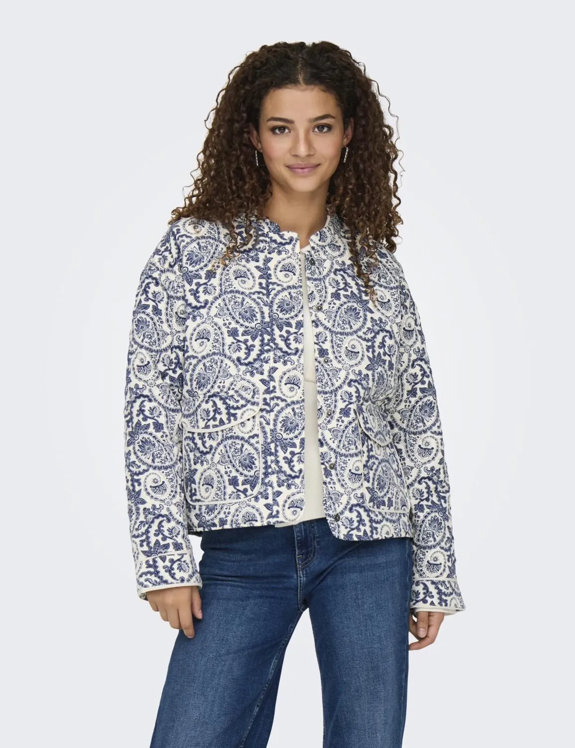Only Onlhallie Giacca Trapuntata Donna XS Cloud Dancer